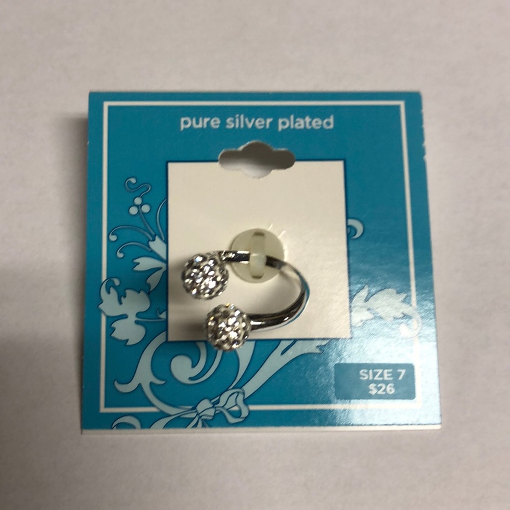 Pure Silver Plated Size 7 Ring